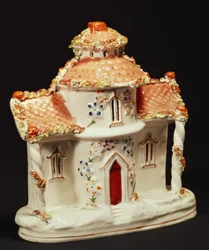 Staffordshire huisje, ca. 1860